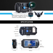Load image into Gallery viewer, Underwater housing for smartphone camera